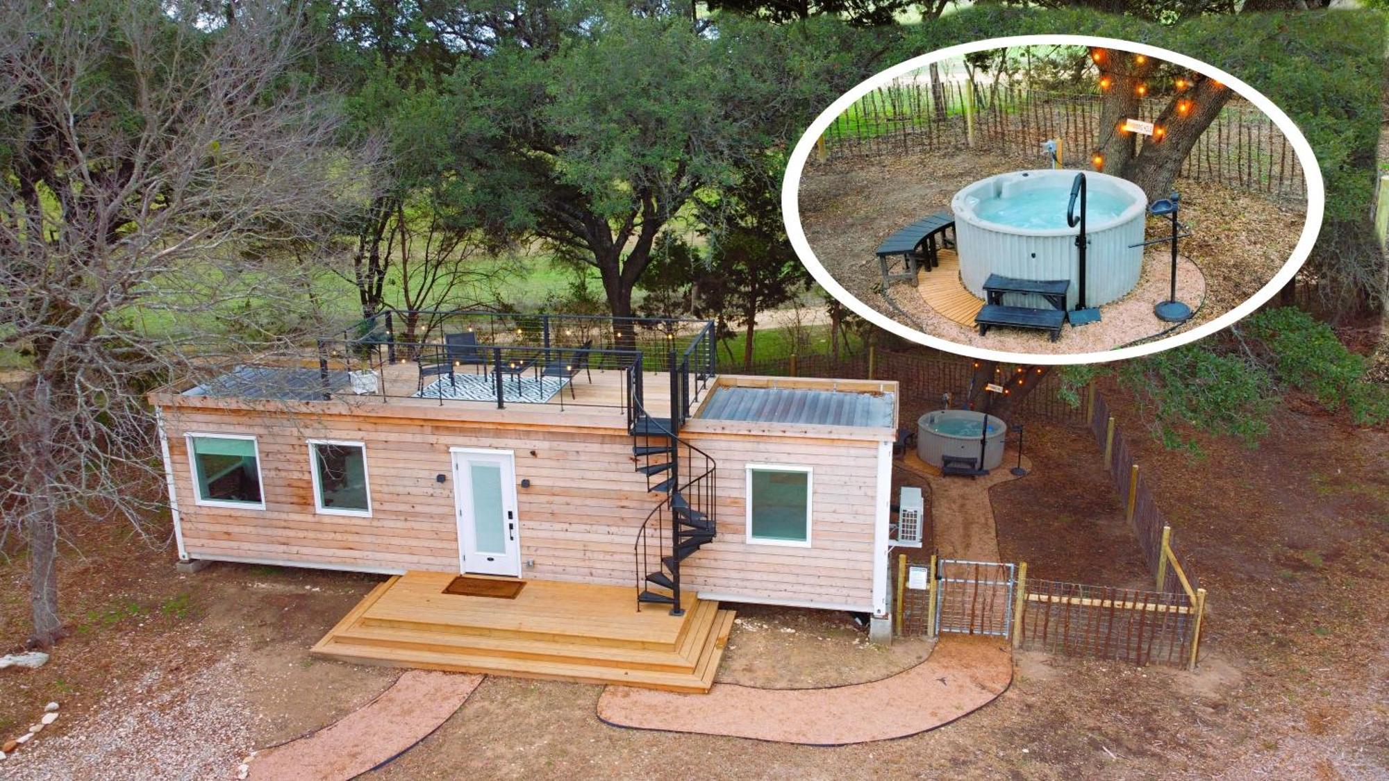 The Lonely Bull Luxury Container Home On 5 Acres Уедърфорд Екстериор снимка